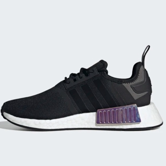 adidas NMD R1 Black Iridescent Magic Mauve - Picture 7 of 10